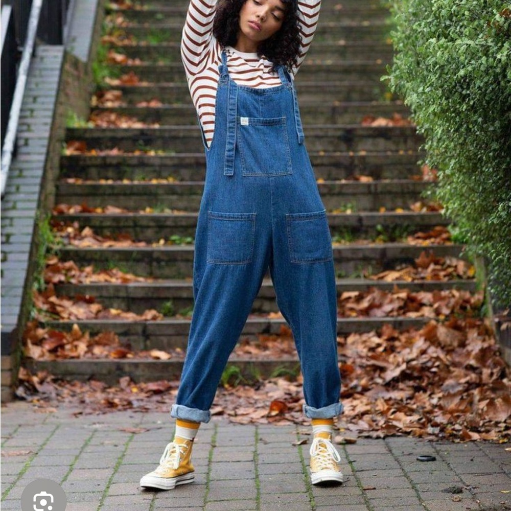 Lucy & Yak Light Blue Denim Overalls
